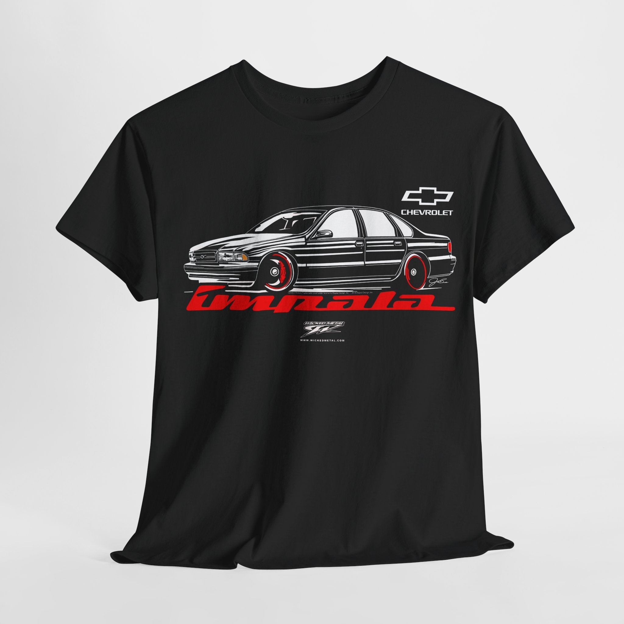 Impala Stylized - 1994 - 1996 Impala T-Shirt - Impala t - Shirt - Wicked Metal