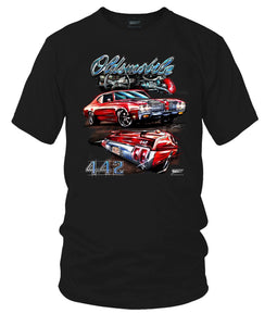 Oldsmobile 442 - 1970 Oldsmobile 442 T-Shirt - Olds t-Shirt - Wicked Metal