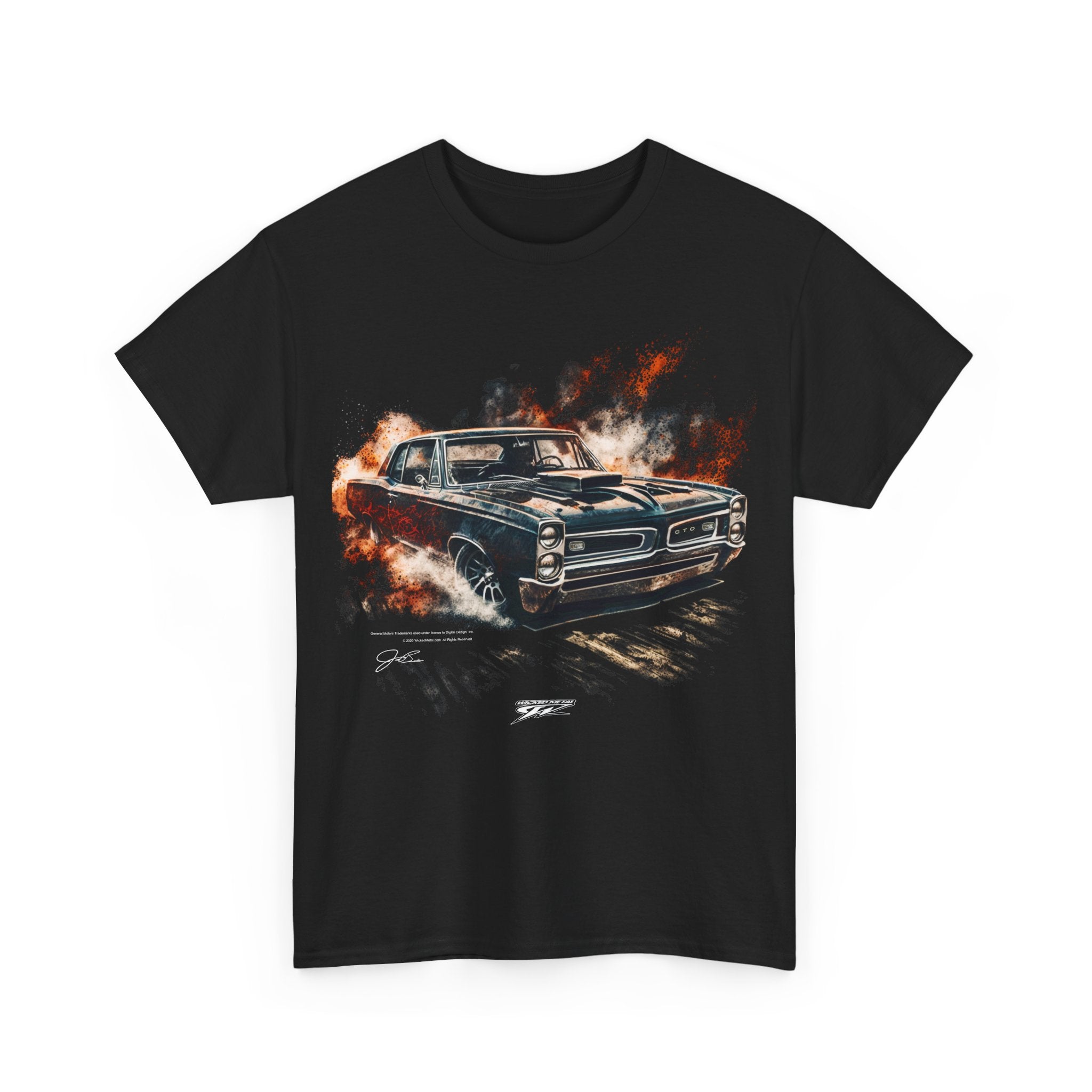 Pontiac 1966 GTO Distressed Shirt - Muscle Car T-Shirt - 1966 GTO - Wicked Metal