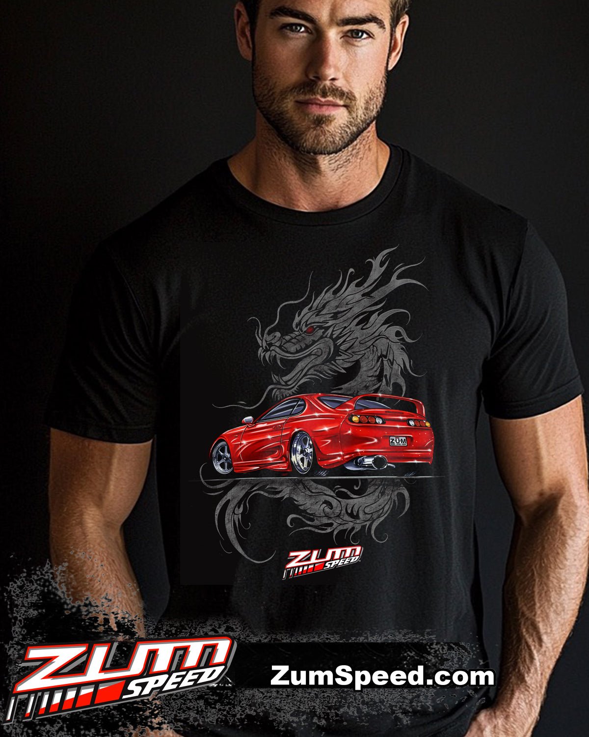 Zum Speed Supra Shirt, Supra Dragon t - Shirt, Supra 4th gen Shirt, Supra Tshirt, Tuner car Shirt, JDM Shirt - Wicked Metal