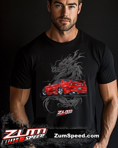 Zum Speed Supra Shirt, Supra Dragon t - Shirt, Supra 4th gen Shirt, Supra Tshirt, Tuner car Shirt, JDM Shirt - Wicked Metal