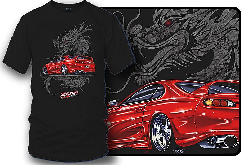 Zum Speed Supra Shirt, Supra Dragon t - Shirt, Supra 4th gen Shirt, Supra Tshirt, Tuner car Shirt, JDM Shirt - Wicked Metal