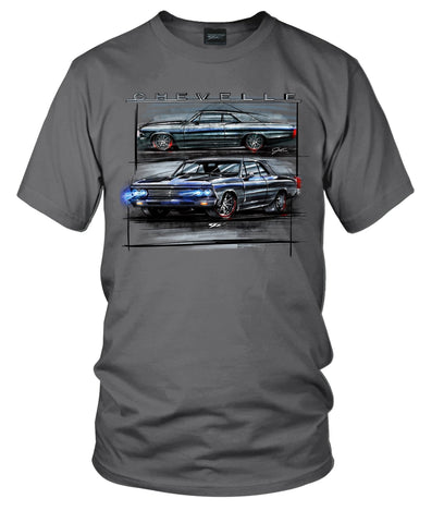 Image of 1966 Chevelle Distressed Shirt - Muscle Car T-Shirt - 1966 Chevelle - Wicked Metal