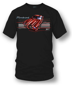 1971 Pontiac Firebird - Stripes - 71 Firebird t shirt - Wicked Metal