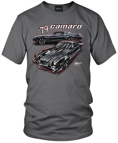 Image of 1979 Black Camaro - Chevy Camaro t shirt - Wicked Metal