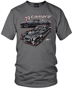 1979 Black Camaro - Chevy Camaro t shirt - Wicked Metal