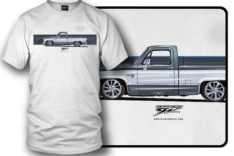 Image of 1984 Chevy Silverado - Truck T-Shirt - Chevy Silverado t-Shirt - Wicked Metal