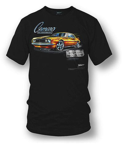 Image of 67 Camaro - Get In, Hold On - Chevy Camaro t shirt - Wicked Metal