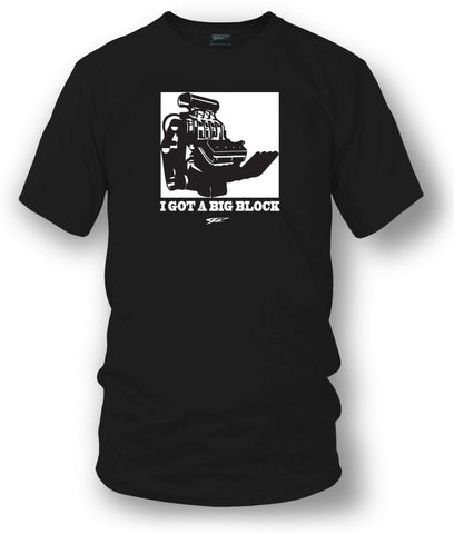 Image of Big Block t-shirt, drag racing, muscle car shirt - Wicked Metal - Wicked Metal