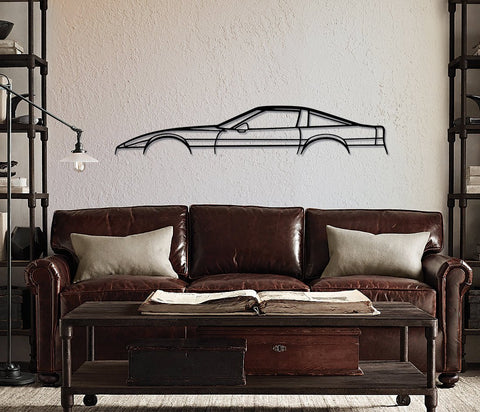 Image of C4 Corvette Automotive Metal Wall art - Wicked Metal