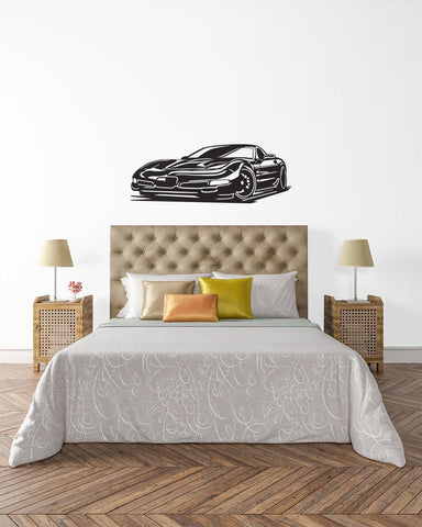 Image of C5 Corvette Automotive Metal Wall art - Wicked Metal
