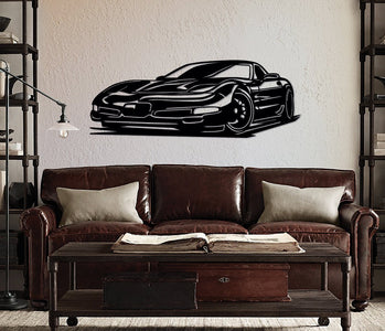 C5 Corvette Automotive Metal Wall art - Wicked Metal