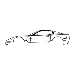 C5 Corvette Automotive Metal Wall art - Wicked Metal
