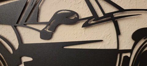 Image of C6 Corvette Automotive Metal Wall art - Wicked Metal