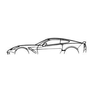 C7 Corvette Automotive Metal Wall art - Wicked Metal