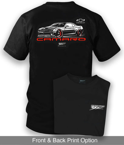 Image of Camaro 5th Gen Stylized - 2010s Camaro - Chevy Camaro t shirt - Wicked Metal - Wicked Metal