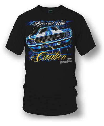 Image of Camaro gear - Approach with Caution - 1969 Camaro Z28 camaro tee shirt - Wicked Metal