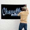 Chevelle Emblem Banner, wall art - garage banner art 24" X 48" - Wicked Metal