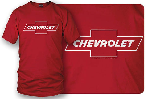 Image of Chevy Bowtie SS t shirt logo - Red - Wicked Metal