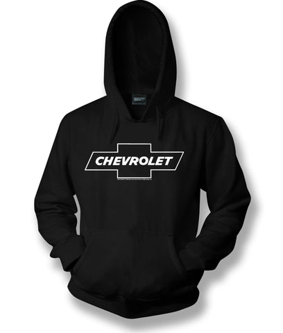 Image of Chevy Bowtie t shirt logo - Black Hoodie - Wicked Metal