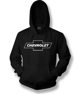 Chevy Bowtie t shirt logo - Black Hoodie - Wicked Metal