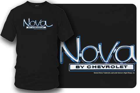 Image of Chevy Nova logo t-shirt - Black - Wicked Metal
