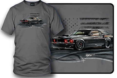 Image of Classic Mustang Shirt - 1967 Mustang Fastback tee shirts - Wicked Metal