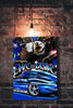 Corvette C2 Live to Drive art, Muscle Car wall art - garage art - Wicked Metal
