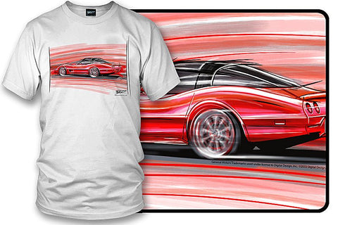 Image of Corvette C3 Motion Drawn - Corvette C3 Motion Drawn shirt - Wicked Metal