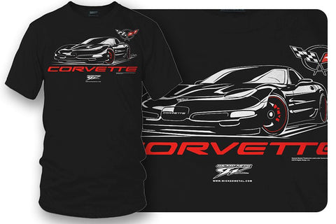 Image of Corvette c5 Stylized - C5 Corvette Stylized shirt - Wicked Metal