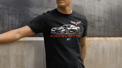 Image of Corvette c6 Stylized - Corvette C6 Stylized logo shirt - Wicked Metal
