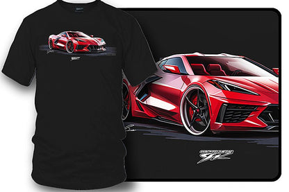 Corvette c8 - Corvette C8 Red shirt - Wicked Metal