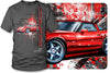 Corvette shirt - Burst - C4, Corvette ZR-1, Corvette shirt - Wicked Metal