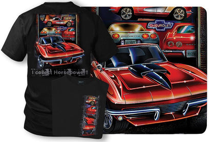 Corvette Shirt - Collect Horsepower - C1, C2, C3, C5 - Wicked Metal