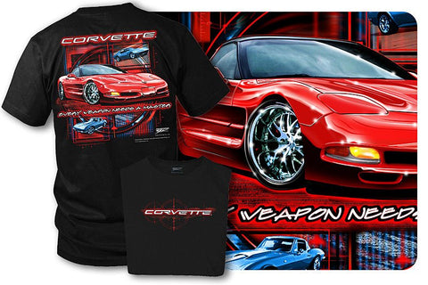 Image of Corvette shirt - Every Weapon - Corvette C5 shirt - Wicked Metal