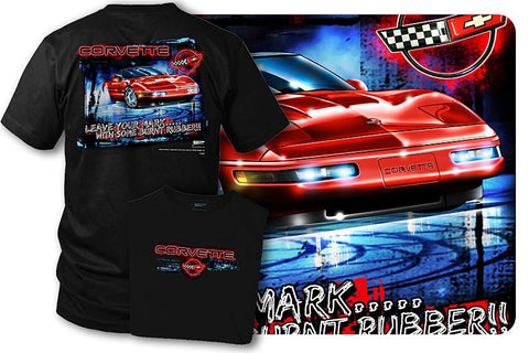 Image of Corvette Shirt - Leave Your Mark - Corvette C4 shirt - Wicked Metal