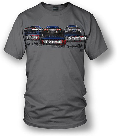 Image of Corvette shirts - Fast, Exact, Dominant C3, C5, C6 shirt - Wicked Metal