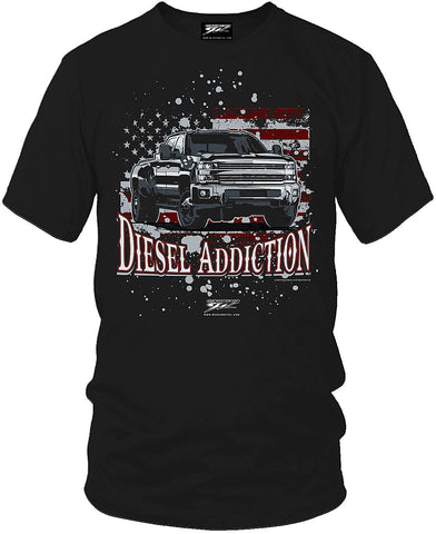 Image of Diesel Addiction - Diesel Truck T-Shirt - Diesel addict t-Shirt - Wicked Metal