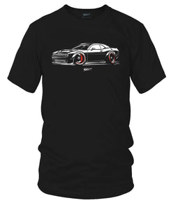 Dodge Challenger Stylized - Muscle Car T-Shirt - Challenger t-Shirt - Wicked Metal