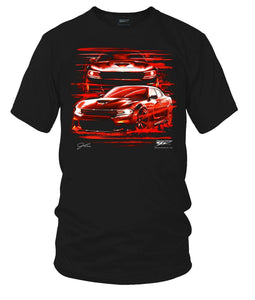Dodge Charger Gone Red - Muscle Car T-Shirt - Charger t-Shirt - Wicked Metal