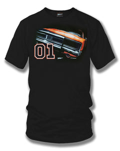 Dodge Charger t-shirt, Dukes of Hazzard Style t-shirt Black - Wicked Metal - Wicked Metal
