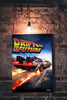 Drift to the Future art, Delorean Car wall art - garage art - Wicked Metal