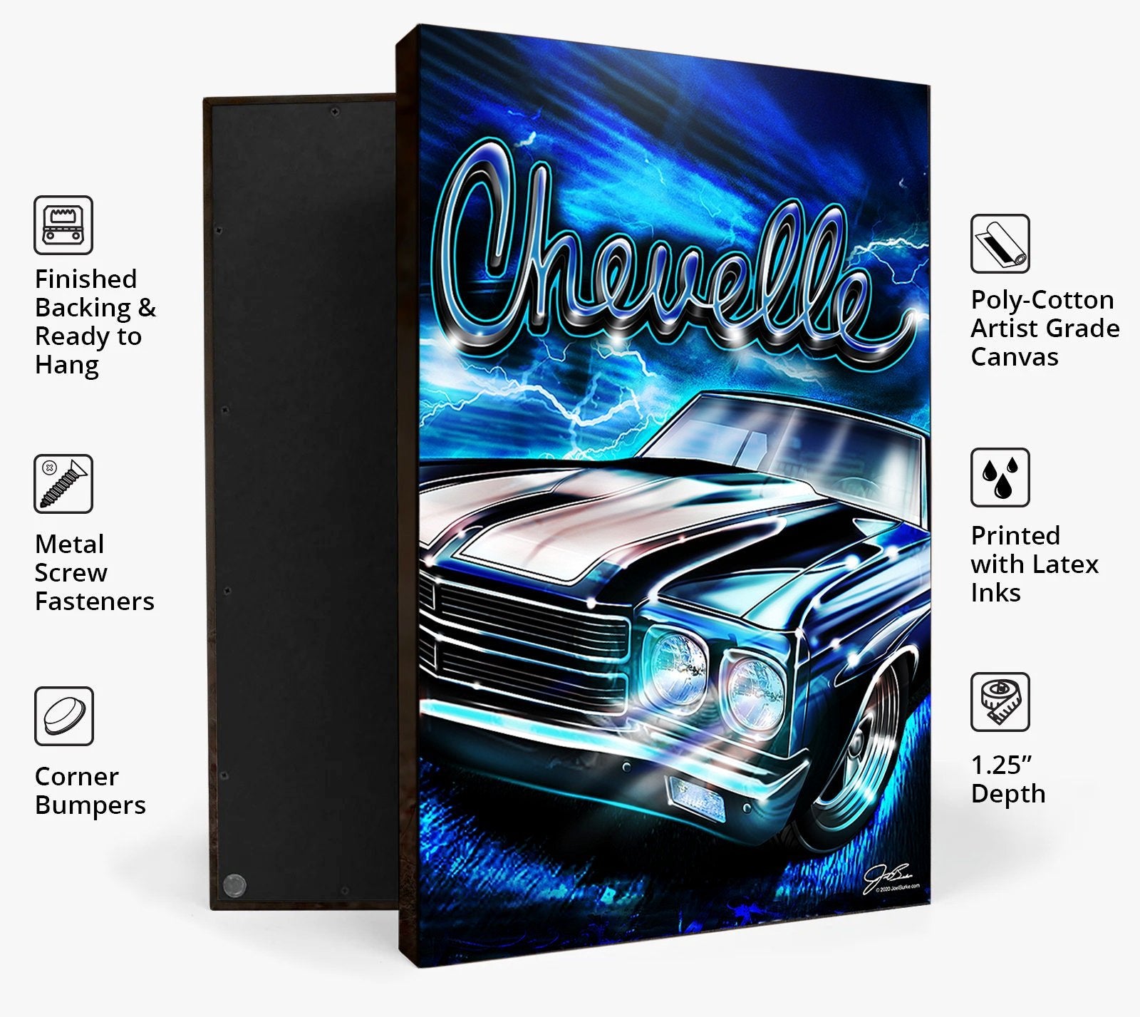 Drift to the Future art, Delorean Car wall art - garage art - Wicked Metal
