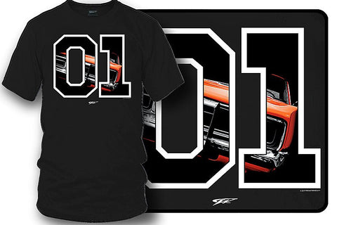 Image of Dukes 01 Black t-shirt, Dukes of Hazzard Style t-shirt Black- Wicked Metal - Wicked Metal