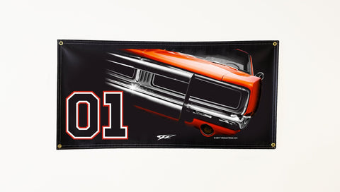 Image of #Dukes _of _Hazzard _Garage_Banner# - #Wicked_Metal#