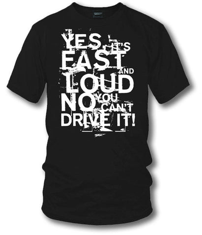 Image of Fast Loud t-shirt - drag racing, tuner car shirts, Street racing - Wicked Metal