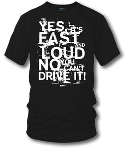 Fast Loud t-shirt - drag racing, tuner car shirts, Street racing - Wicked Metal