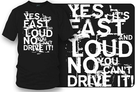 Fast Loud t-shirt - drag racing, tuner car shirts, Street racing - Wicked Metal