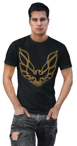 Image of Firebird Trans Am hood emblem t shirt Black - Muscle Car Shirt - Wicked Metal