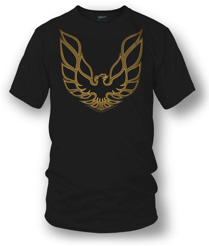 Image of Firebird Trans Am hood emblem t shirt Black - Muscle Car Shirt - Wicked Metal